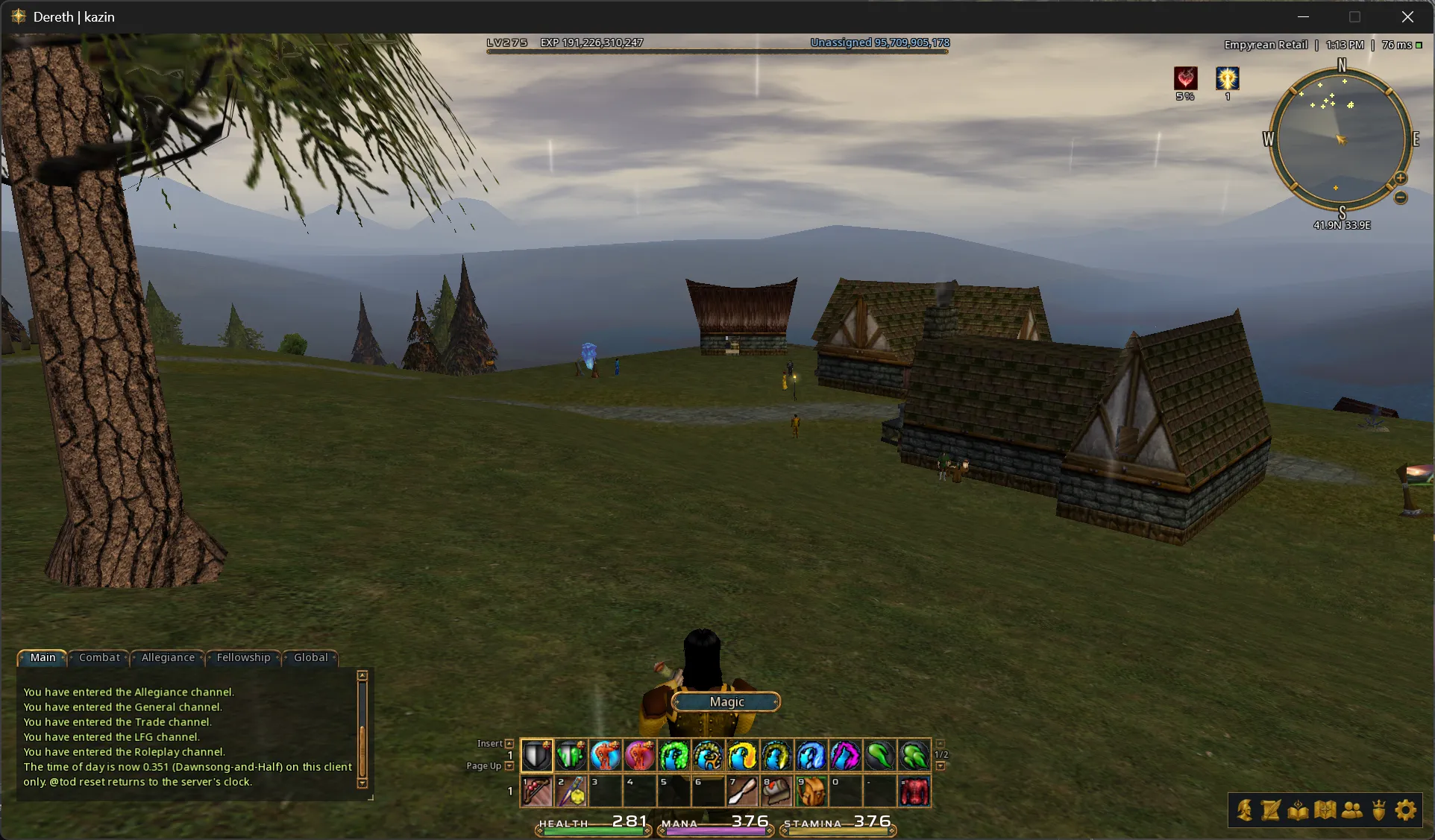 Outside Holtburg with High Fidelity off